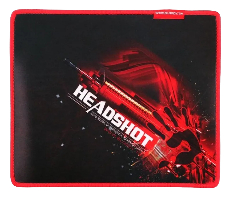 Gaming Mouse Pad Bloody B-072, 275 x 225 x 4mm, Surface for Speed, Rubber Base, Black