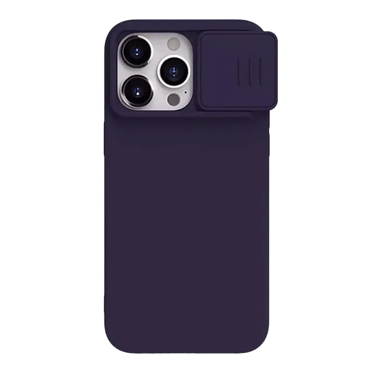 Nillkin Apple iPhone 15 Pro Max, CamShield Silky Silicone Case, Dark Purple