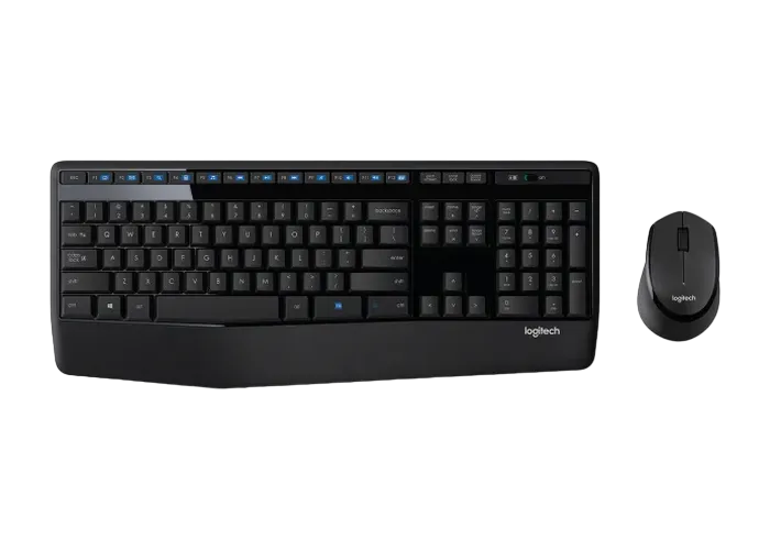 Wireless Keyboard & Mouse Logitech MK345, Media keys, Spill-resist, Palm rest, 1000dpi, 3 buttons, 2