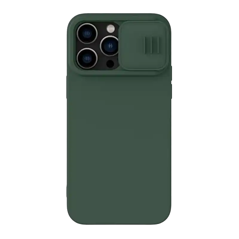 Чехол Nillkin iPhone 14 Pro Max, CamShield Silky Silicone, Mist Green