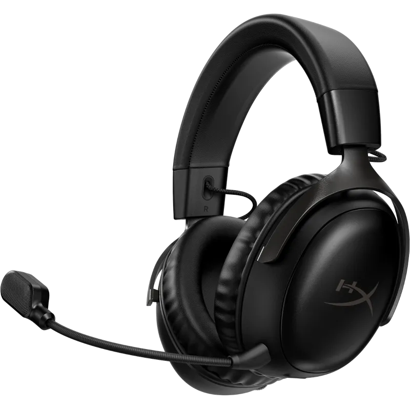 Gaming Wireless Headset HyperX Cloud III, 53mm driver, 10-21kHz, 64 Ohm, 112db, 346g, 120h, DTS, On-