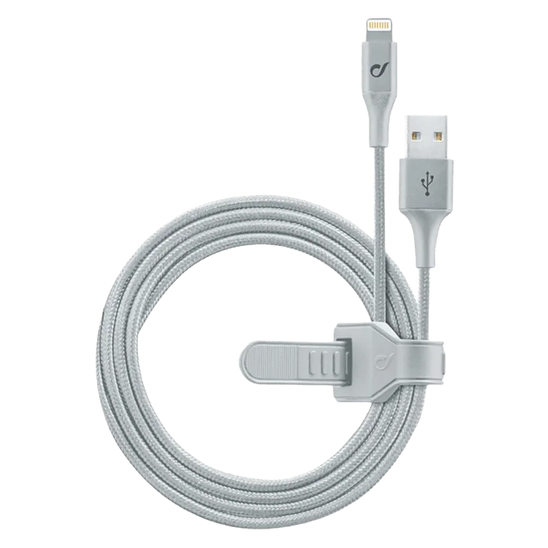 Lightning Cable Cellular, Strip MFI, 1M, Silver