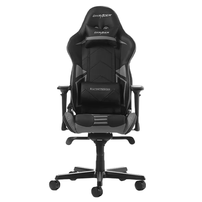 Gaming Chair DXRacer Racing GC-R131-NG, Black/Grey, User max loadt up to 150kg / height 165-195cm