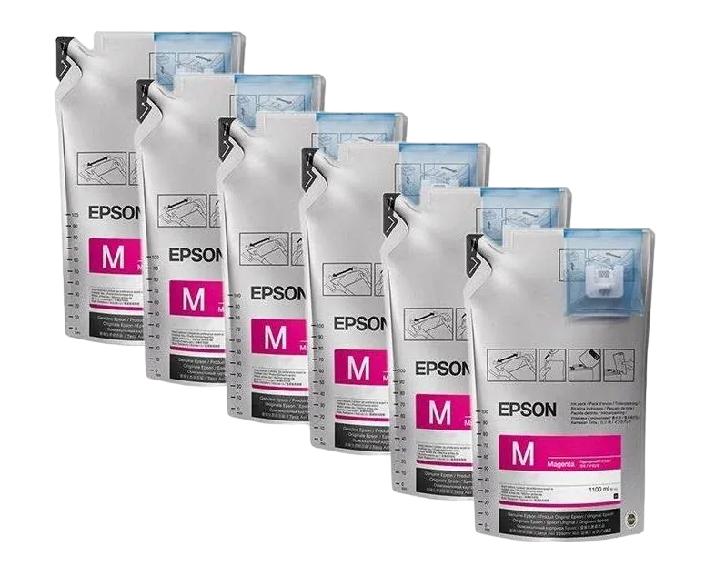 Ink Supply Unit Epson UltraChrome DS Magenta T46D340 (1.1LX6), C13T46D340