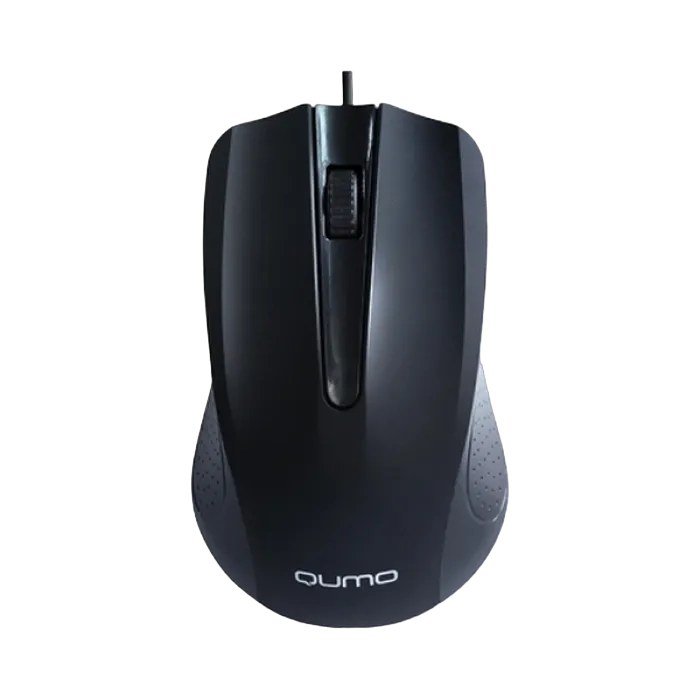 Mouse Qumo M66, Optical,1000 dpi, 3 buttons, Ambidextrous, Black, USB