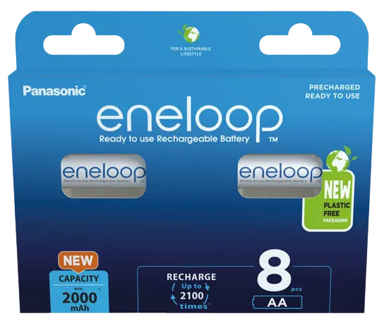 AA  Eneloop 2000mAh, Blister*8, Panasonic, BK-3MCDE/8BE