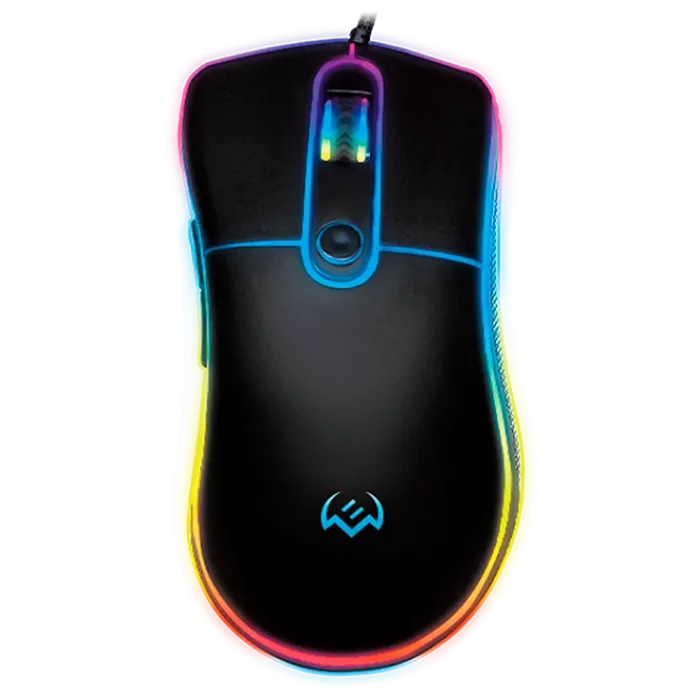 Gaming Mouse SVEN RX-G940, Optical, 600-6000 dpi, 6 buttons, Soft Touch, RGB, Black, USB