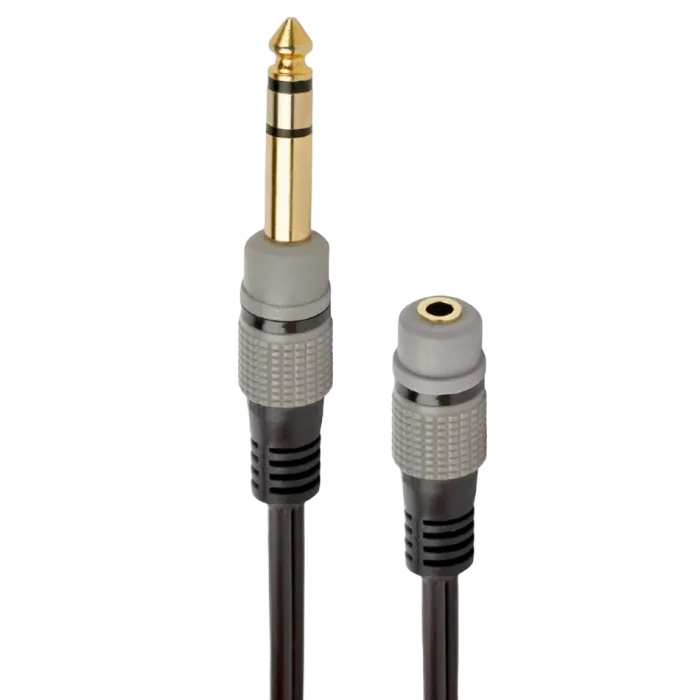 Audio adapter 6.35 mm jack to 3-pin*3.5 mm socket, 0.2 m, Cablexpert A-63M35F-0.2M