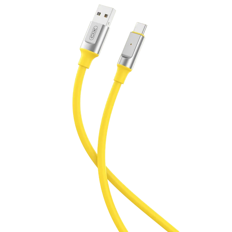Type-C Cable XO, Brainded, NB251 6A, 1M, Yellow