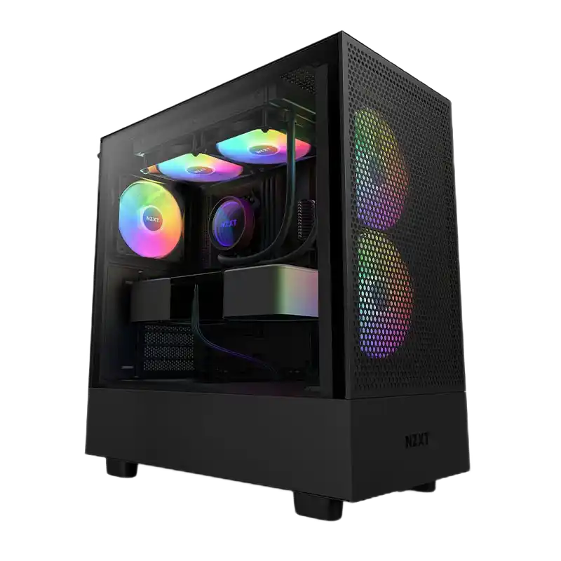 Компьютерный корпус NZXT H5 Flow RGB, Midi-Tower, ATX, Чёрный