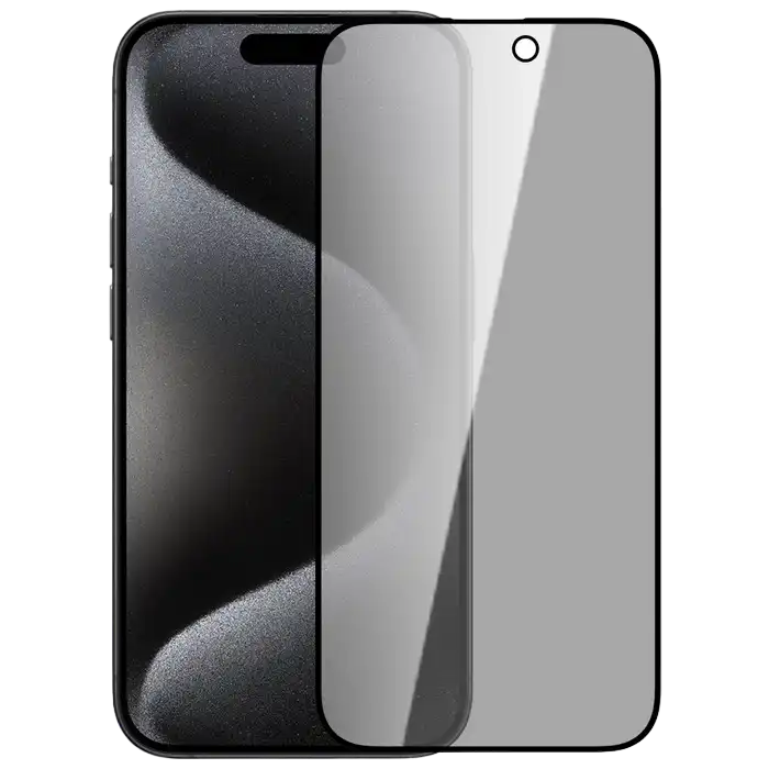 Nillkin Apple iPhone 15 Pro Max Guardian Full Privacy, Tempered Glass, Black