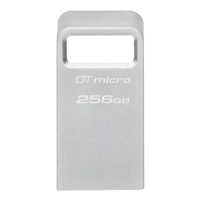 256GB USB3.2 Flash Drive Kingston DataTravaler Micro (DTMC3G2/256GB), Premium Metal Case (R:200MB/s)