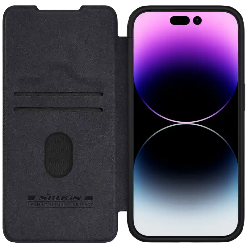 Nillkin Apple iPhone 15 Pro, Qin Pro Black