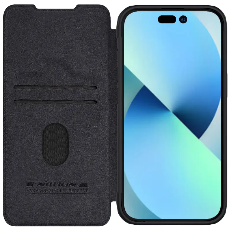 Nillkin Apple iPhone 15, Qin Pro Bl..