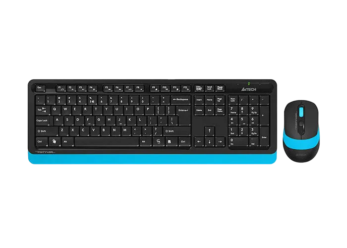 Wireless Keyboard & Mouse A4Tech FG1010, 12 Fn Keys, Laser Engraving, Splash Proof, 1200-2000dpi, 4