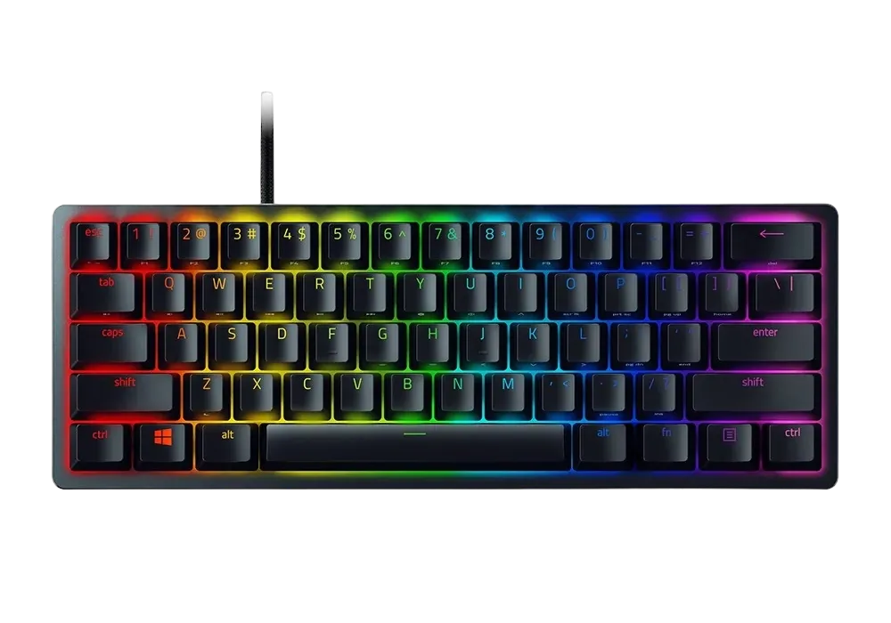 Gaming Keyboard Razer Huntsman Mini, Mechanical, 60% Form Factor, Optical Linear SW, Aluminum, Doubl
