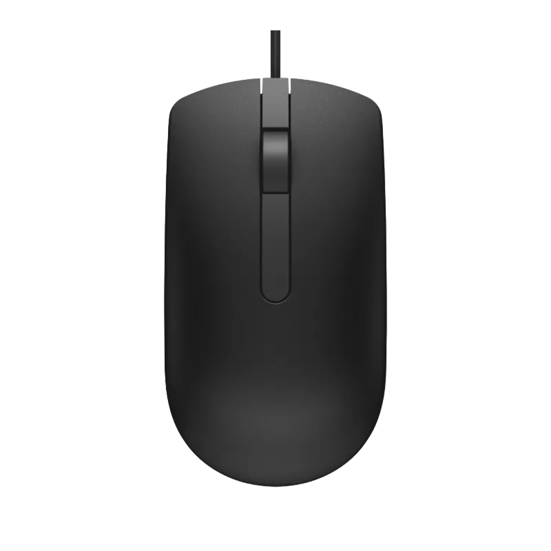 Mouse Dell MS116, Optical, 1000dpi, 3 buttons, Ambidextrous, Black, USB (Retail Box)