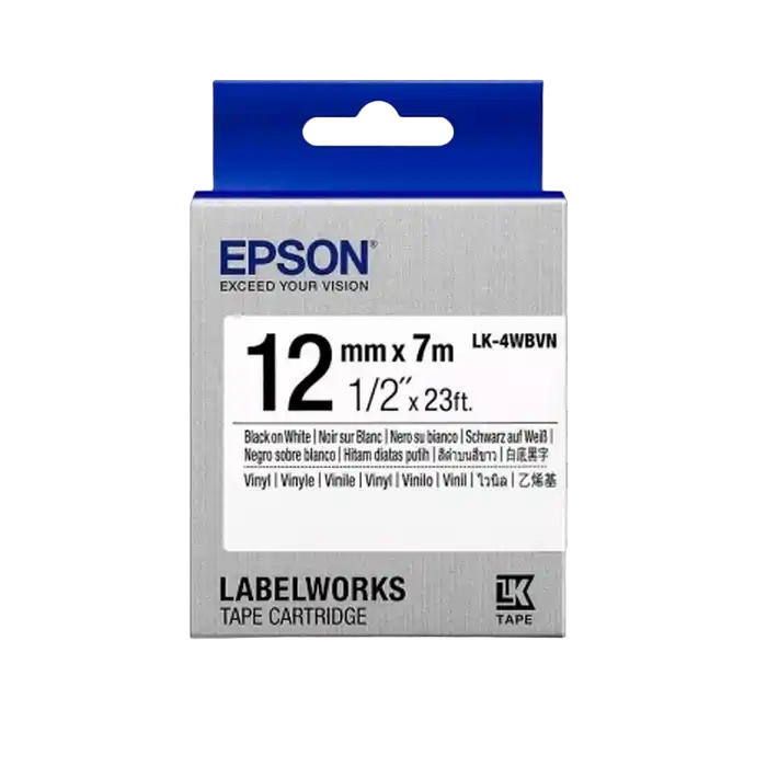 Картридж с лентой Epson LK-4WBVN, 12 мм x 7 м