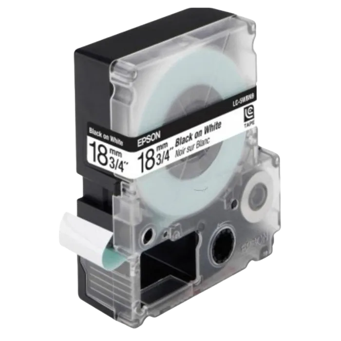 Tape Cartridge EPSON LK5WBW; 18mm/9m Strong Adhesive, Black/White, C53S655012