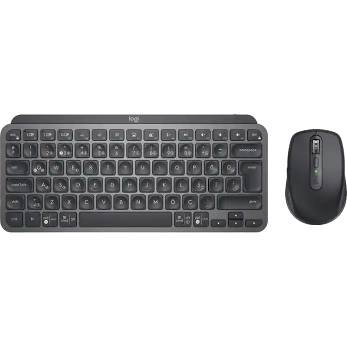 Клавиатура и мышь Logitech MX Keys Mini Combo for Busines, Беспроводное, Графитовый