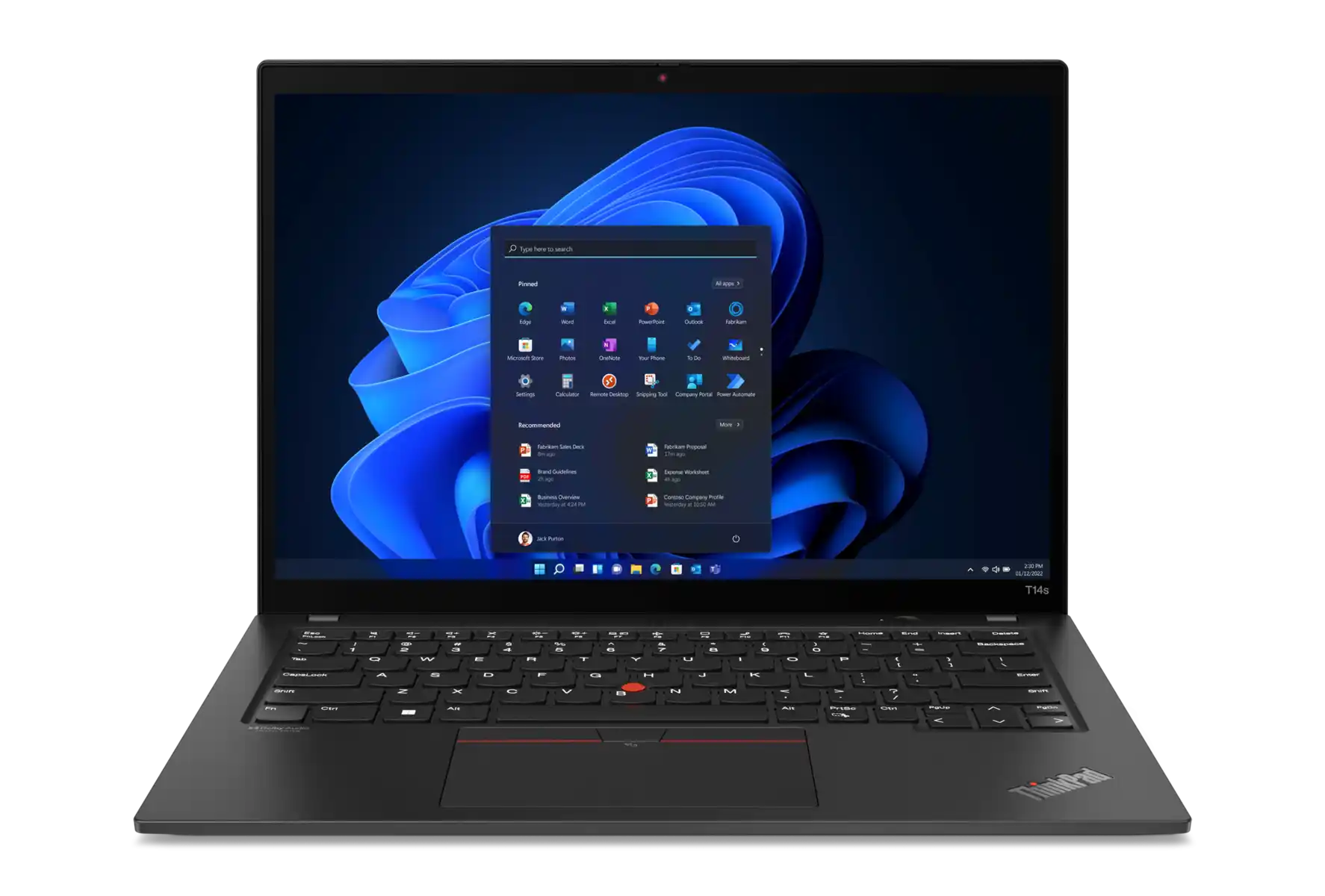 Ноутбук для бизнеса 14" Lenovo ThinkPad T14s, Thunder Black, AMD Ryzen 5 PRO 6650U, 16Гб/512Гб, Windows 11 Pro