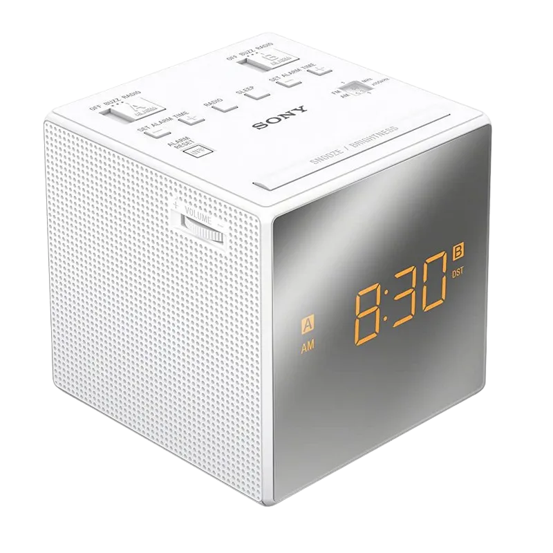 SONY ICF-C1T, White, Clock Radio with dual alarm, AM/FM