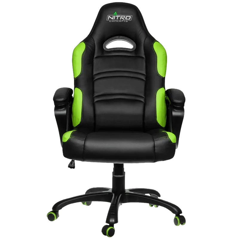 Gaming Chair Gamemax GCR07, Maximum load 125 kg, Rocking mechanism, Black/Green