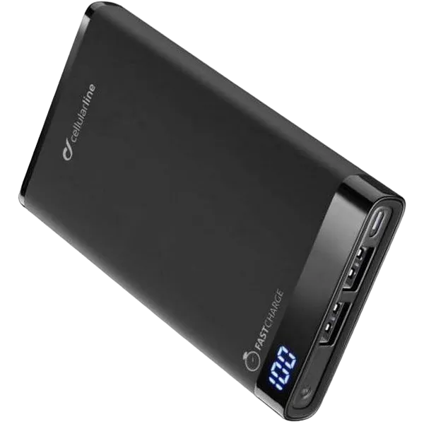 Power Bank Cellularline 6000mAh, slim, Black