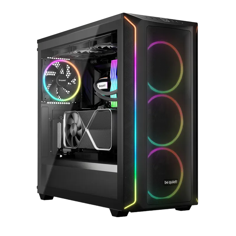 Case ATX be quiet! Shadow Base 800 FX, w/o PSU, 4x140mm, ARGB, 2xUSB 3.2, 1xUSB Type C, TG, Black