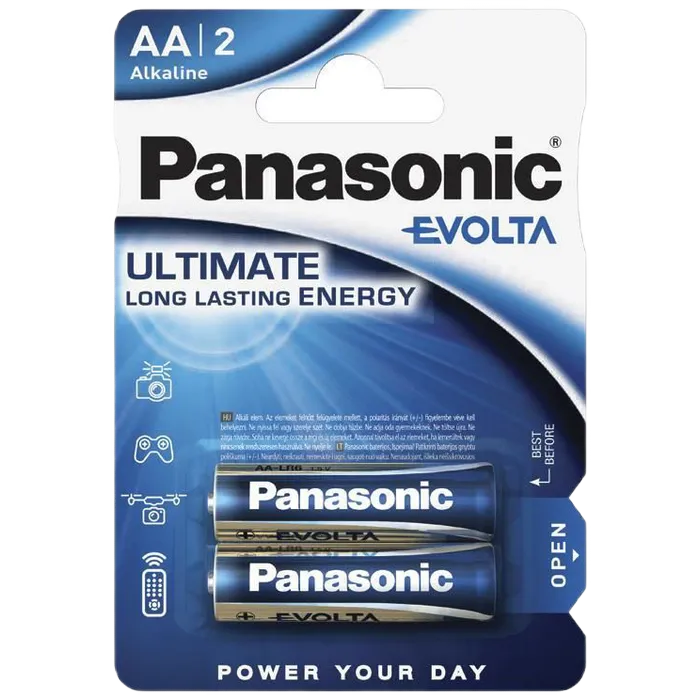 Panasonic "EVOLTA" AA Blister *2, Alkaline, LR6EGE/2BP