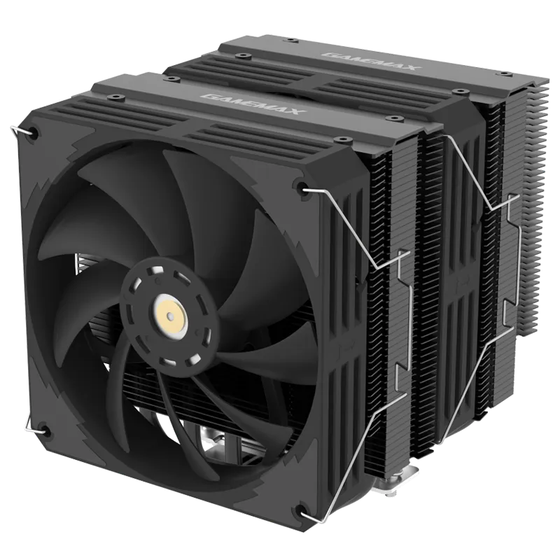AC Gamemax "TWIN600 BK" (<38.6dBA, 800-2500RPM, 88.2CFM, 2x120mm, 6x6mm, 250W, 1120g.)