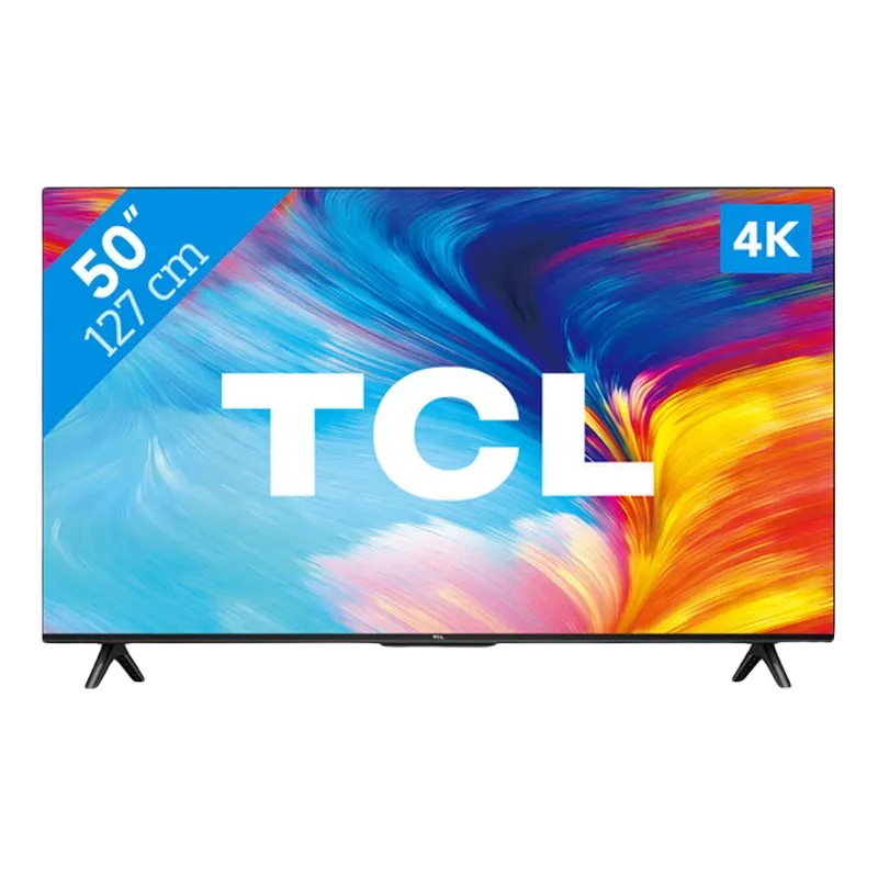 50" LED SMART TV TCL 50P635, Real 4K, 3840x2160, Google TV, Black
