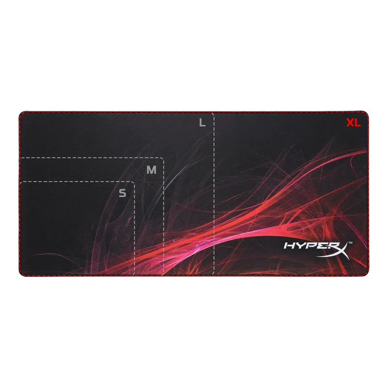 Gaming Mouse Pad  HyperX FURY S Pro Speed Edition, 900 x 420 x 4mm, Cloth/Rubber, Anti-fray stitchin
