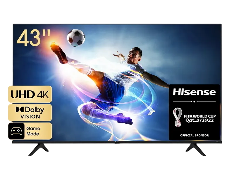 43" LED SMART TV Hisense 43A6BG, Real 4K, 3840x2160, VIDAA OS, Black