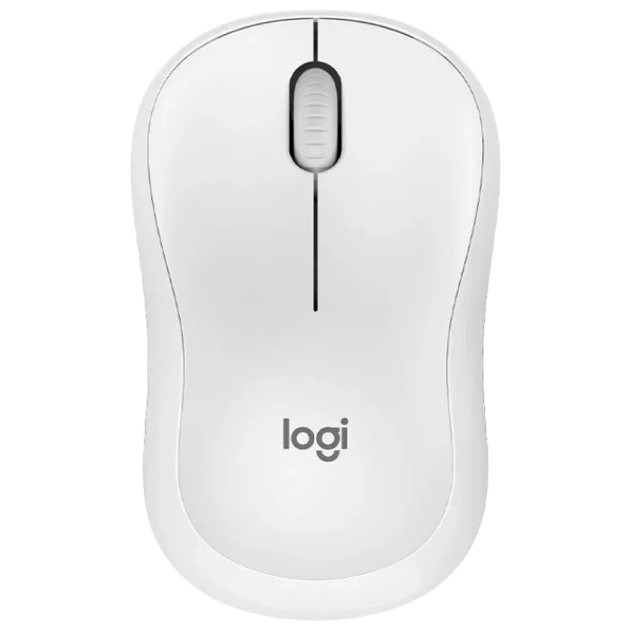 Wireless Mouse Logitech M220 Silent, Optical, 1000 dpi, 3 buttons, Ambidextrous, 1xAA, White