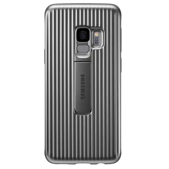 Original Sam. Protective Stadning Cover Galaxy S9, Silver