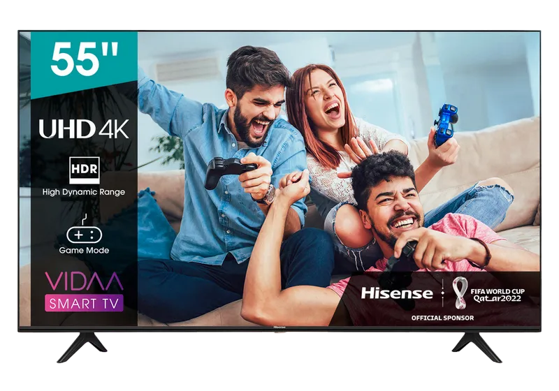55" LED TV Hisense H55A7100F, Black (3840x2160 UHD, SMART TV, PCI 1600Hz, DVB-T/T2/C/S2)