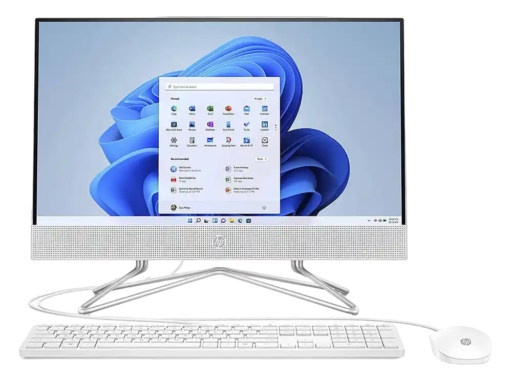 Моноблок HP 200 G4, 21,5", Intel Core i3-10110U, 8Гб/256Гб, Windows 10 Pro, Белый