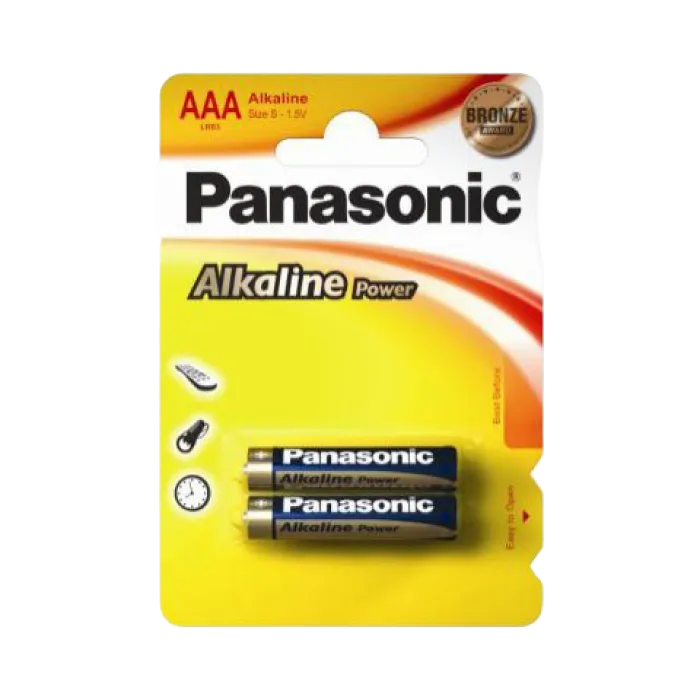 Батарейки Panasonic LR03REB, AAA, 2..