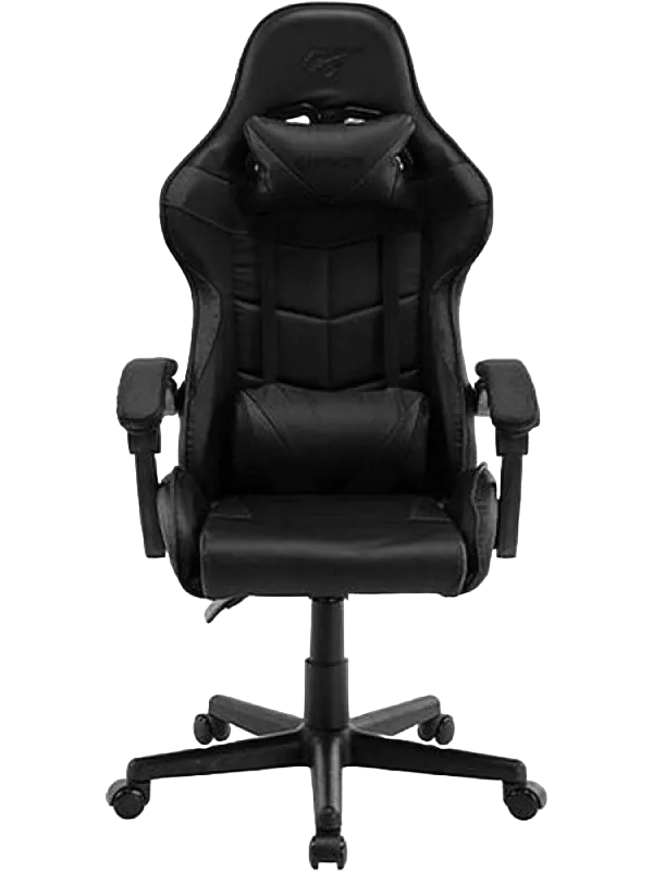 Gaming Chair Havit GC933, Headrest & Lumbar cushion, Handrails, 139 degrees, Black