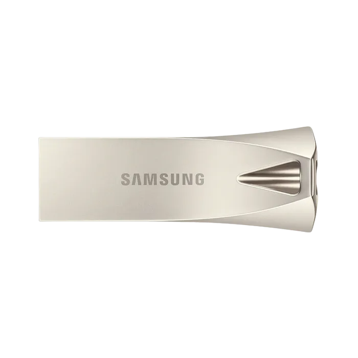 256GB USB3.1 Flash Drive Samsung Bar Plus "MUF-256BE3/APC", Silver, Metal Case (R:200MB/s)