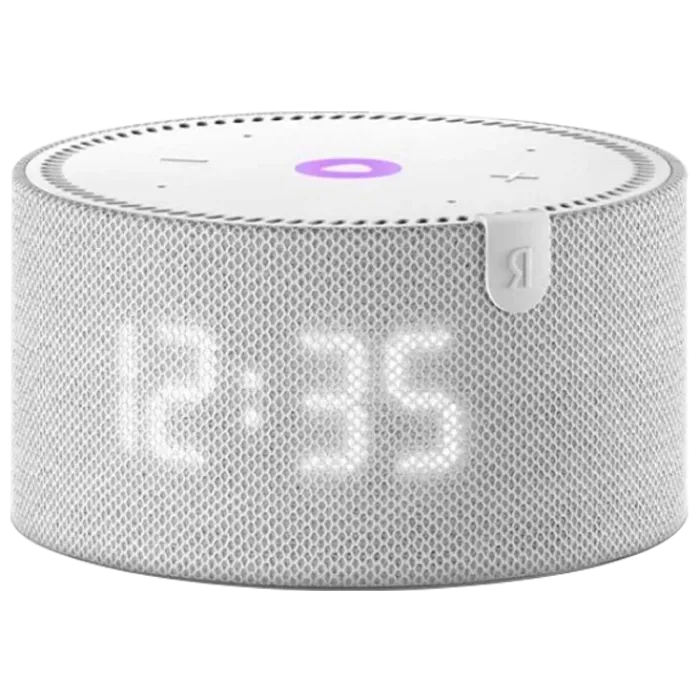 Yandex station mini YNDX-00020G  Grey with clock.