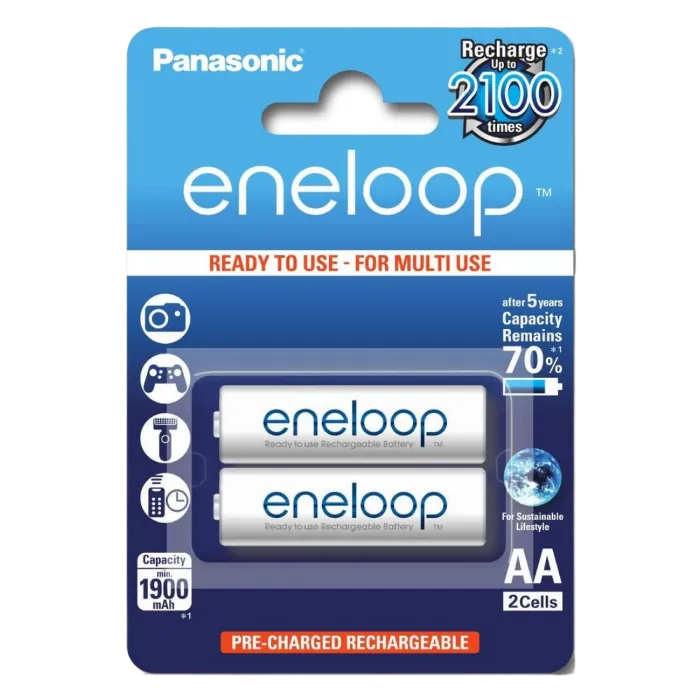 AA  Eneloop 1900mAh, Blister*2, Panasonic, BK-3MCCE/2BE
