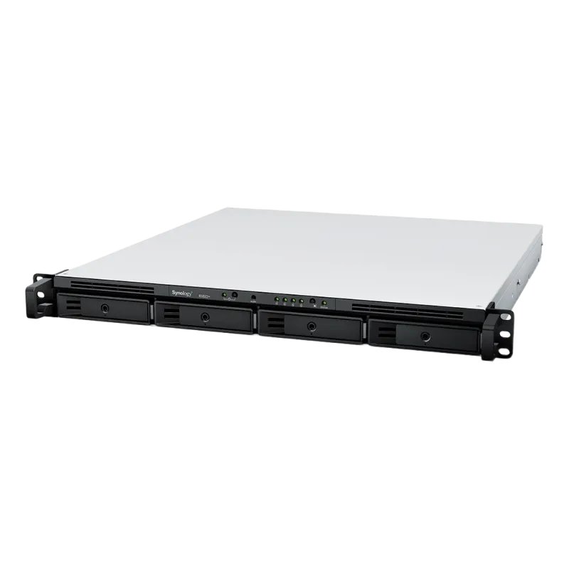 SYNOLOGY "RS822+", 4-bay, 4-core AMD Ryzen 2.2GHz, 2Gb+1Slot, 4x1GbE, PCIe