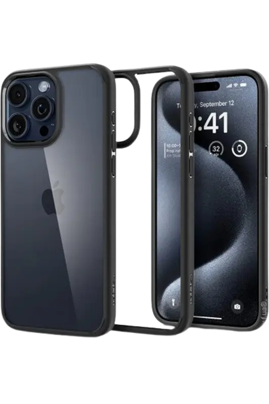 Spigen iPhone 15 Pro Max, Ultra Hybrid, Matte Black