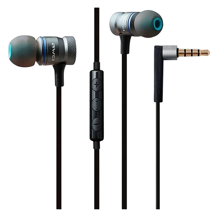 Awei earphones, Es-70Ty, Gray