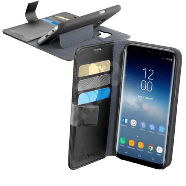 Cellular Sam. G965 (Gal. S9+), Book Agenda Case, Black