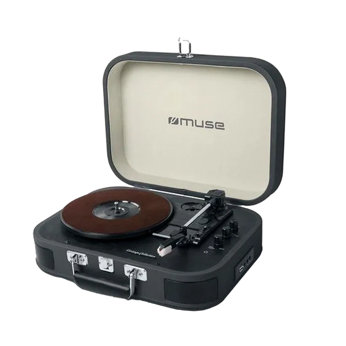 Vinyl Turntable MUSE MT-201 GLD, Black