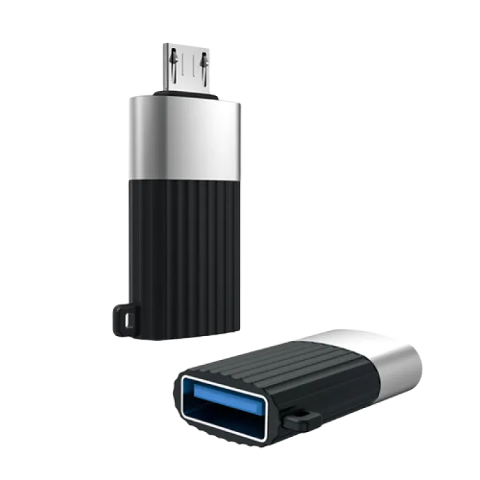 Adapter XO USB A to Micro-USB (USB2.0), NB149G, Black