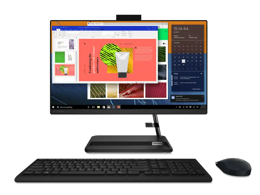 Моноблок Lenovo IdeaCentre 3 22ITL6, 21,5", Intel Pentium Gold 7505, 8Гб/256Гб, Без ОС, Чёрный